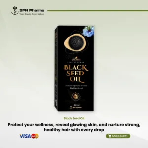 Unlock the ancient secret to holistic health with our 100% Pure, Cold-Pressed Black Seed Oil. A revered treasure for centuries, this potent oil is rich in antioxidants and essential nutrients, offering versatile benefits for both your inner wellness and your outer radiance. For Daily Wellness (Internal Use): Taken daily, Black Seed Oil works to support a healthy and balanced immune system. Its natural properties, including the key active Thymoquinone, help fortify your body's natural defenses, contributing to your overall vitality and well-being. For Radiant Skin & Hair (Topical Use): For Skin: As a daily moisturizer, it deeply hydrates, helps soften the appearance of fine lines, and soothes the look of redness for a clearer, more balanced complexion. For Hair: When massaged into the scalp and hair, it nourishes follicles, strengthens strands to reduce breakage, and soothes a dry scalp, promoting strong, shiny, and healthy-looking hair. “For Internal Use: This product is a food supplement and is not intended to diagnose, treat, cure, or prevent any disease. Please consult your healthcare provider before use”