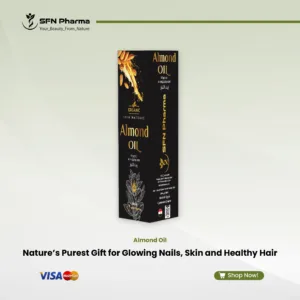 Indulge in the gentle power of our 100% Pure, Organic, Cold-Pressed Almond Oil. Sourced from premium almonds, this multi-functional oil is a natural and luxurious essential for your daily beauty routine, providing complete nourishment for your skin, hair, and nails. Key Benefits: For Skin: A lightweight moisturizer that deeply hydrates and softens without feeling greasy. Rich in Vitamin E, it helps to soften the appearance of fine lines and promote a more even, radiant skin tone while calming and comforting sensitive skin. For Hair: Revitalizes dry, dull hair by locking in moisture. It adds a beautiful, healthy shine and helps improve the appearance of split ends for a smooth, silky finish. For Nails: A perfect cuticle treatment that nourishes and conditions, helping to prevent dryness and brittleness for stronger, healthier-looking nails. “For external use only”