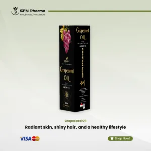 Discover the light, versatile power of our 100% Pure, Cold-Pressed Grapeseed Oil. A treasured natural oil, it's packed with antioxidants and essential fatty acids, making it a perfect multi-purpose solution for your beauty routine and your wellness journey. Key Benefits: For Radiant Skin: This lightweight, non-comedogenic oil absorbs quickly to moisturize without clogging pores. Its soothing properties help calm the skin and promote a clear, balanced, and even-toned complexion. For Lustrous Hair: As a nourishing treatment, it helps to hydrate and balance the scalp, reducing the feeling of dryness and flakiness. It leaves hair feeling soft with a brilliant, non-greasy shine. For Daily Wellness: When taken as a dietary supplement, its rich profile of essential fatty acids and antioxidants contributes to your overall health and well-being as part of a balanced lifestyle. “For Internal Use: This product can be used as a dietary supplement and is not intended to diagnose, treat, cure, or prevent any disease. Please consult your healthcare provider before use. For External Use” Organic | Natural | Cold-Pressed