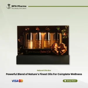 Discover the ultimate collection for natural beauty with our Nature's Finest Oil Gift Box. This luxurious set brings together four of nature's most treasured oils, each 100% pure and cold-pressed, to provide complete, nourishing care for your skin and hair from head to toe. Pure Argan Oil - Nature's Elixir: Deeply moisturizes the skin, helps soften the appearance of fine lines, and restores a brilliant, healthy shine to hair. Pure Jojoba Oil - The Great Balancer: Provides lasting hydration without clogging pores and leaves hair feeling incredibly soft, manageable, and frizz-free. Pure Watercress Oil - The Nutrient Powerhouse: Rich in antioxidants, it helps clarify the skin's appearance and deeply nourishes the scalp to support strong, vibrant hair. Natural Coconut Oil - The All-in-One Solution: Delivers intense moisture for dry skin and hair, soothes irritated skin, and adds a smooth, healthy luster. Perfect as a luxurious gift or as your complete, all-natural beauty arsenal. “For external use only. We recommend a patch test on a small area of skin before full use”