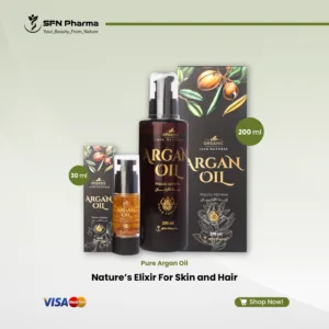 Discover the Moroccan secret to radiant beauty with our 100% Pure, Cold-Pressed Argan Oil. Revered as "liquid gold," this versatile elixir is naturally rich in essential fatty acids, antioxidants, and vitamins. It provides luxurious, all-in-one nourishment that revitalizes your hair and skin with every single drop. For Your Hair: Deeply moisturizes to tame frizz and soften dry strands, strengthens the hair fiber to reduce breakage, improves the appearance of split ends, and restores a brilliant, healthy-looking shine without greasiness. For Your Skin: Provides lasting hydration to soften the skin and support its natural elasticity. It helps to diminish the appearance of fine lines for a smoother, more youthful glow and helps balance the skin's natural oils for a clearer, more radiant complexion. “For external use only”