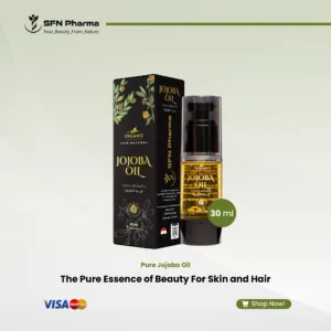 Experience the unique balancing power of our 100% Pure, Cold-Pressed Jojoba Oil. Renowned for being remarkably similar to the skin's natural oils, this lightweight, non-greasy elixir provides perfect hydration and nourishment for a beautifully clear complexion and silky, manageable hair. For Your Skin: It deeply moisturizes without clogging pores, helps to soothe and calm sensitive or irritated skin, and supports a youthful appearance by improving elasticity and softening the look of fine lines. Its balancing properties help promote a clear and even-toned glow. For Your Hair: It nourishes the scalp and strengthens hair strands from the root, helping to reduce shedding caused by breakage. It also smooths frizz and adds a beautiful, polished shine for hair that feels resilient and healthy. “For external use only”