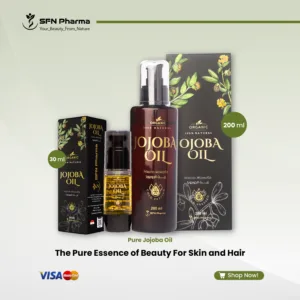 Experience the unique balancing power of our 100% Pure, Cold-Pressed Jojoba Oil. Renowned for being remarkably similar to the skin's natural oils, this lightweight, non-greasy elixir provides perfect hydration and nourishment for a beautifully clear complexion and silky, manageable hair. For Your Skin: It deeply moisturizes without clogging pores, helps to soothe and calm sensitive or irritated skin, and supports a youthful appearance by improving elasticity and softening the look of fine lines. Its balancing properties help promote a clear and even-toned glow. For Your Hair: It nourishes the scalp and strengthens hair strands from the root, helping to reduce shedding caused by breakage. It also smooths frizz and adds a beautiful, polished shine for hair that feels resilient and healthy. “For external use only”