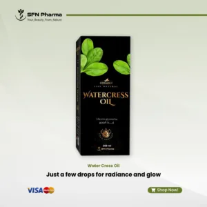 Unlock the purifying power of nature with our 100% Pure, Cold-Pressed Watercress Oil. This lightweight yet potent, nutrient-rich oil is a powerhouse of antioxidants and essential minerals. It's expertly formulated to clarify your skin and revitalize your hair for a naturally radiant and healthy appearance. Key Benefits: Brightens & Clarifies Skin: Helps to improve the skin's natural radiance and reduce the appearance of dark spots for a brighter, more even-toned complexion. It also helps cleanse and purify the look of pores. Nourishes Scalp & Strengthens Hair: Deeply nourishes the scalp to create an optimal environment for healthy hair, while strengthening strands from root to tip to minimize breakage. Provides Antioxidant Support: Rich in antioxidants, it helps protect the skin from daily environmental stressors that can contribute to the visible signs of aging. “For external use only”