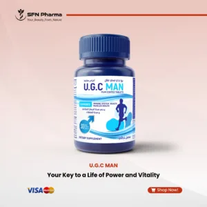 U.G.C MAN: Your Key to a Life of Power and Vitality.  Unleash Your Full Potential Today!  Multivitamin and Mineral Dietary Supplement For Men. 30 Film-Coated Tablets of Daily Energy.  Supports Immune System Health and Muscles Health 🌟 3 Direct Benefits You Will Feel Immediately with U.G.C MAN  This product is specifically designed to support your needs as a man striving for excellence and achievement: 1-Renewed Energy for Your Daily Tasks (Energy & Metabolism):  Say goodbye to fatigue and lethargy!  The product supports metabolism and energy production, enhancing daily activity 2-Exceptional Immunity to Face Challenges (Immunity):  Make your immune system an invincible shield to stay in perfect health all year round.  Supports immune system health 3-Comprehensive Health and Muscle Support:  An integrated formula of multivitamins and essential minerals that a man's body needs Supports muscles health U.G.C MAN is Your Investment in Your Health and Performance Formula: Film Coated Tablets  Dosage: For adults, take one (1) tablet daily.  Storage: Keep out of reach of children.